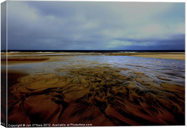 HEBRIDES  GARRY BEACH NORTH TOLSTA 12 Canvas Print by Jon O'Hara