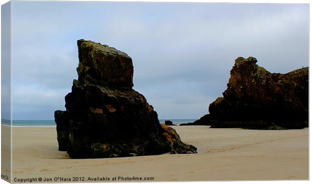 HEBRIDES  GARRY BEACH NORTH TOLSTA 26 Canvas Print by Jon O'Hara