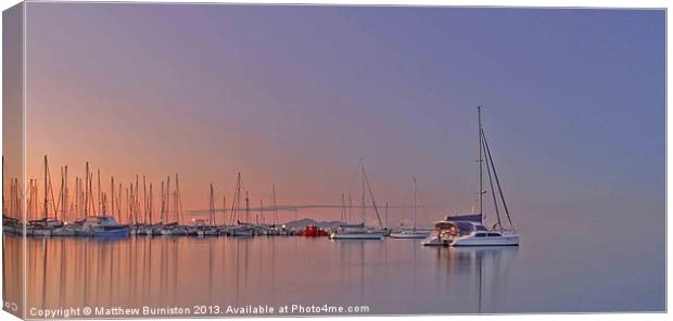 Evening Stillness Canvas Print by Matthew Burniston