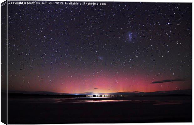 Aurora  australis the southern lights  Canvas Print by Matthew Burniston