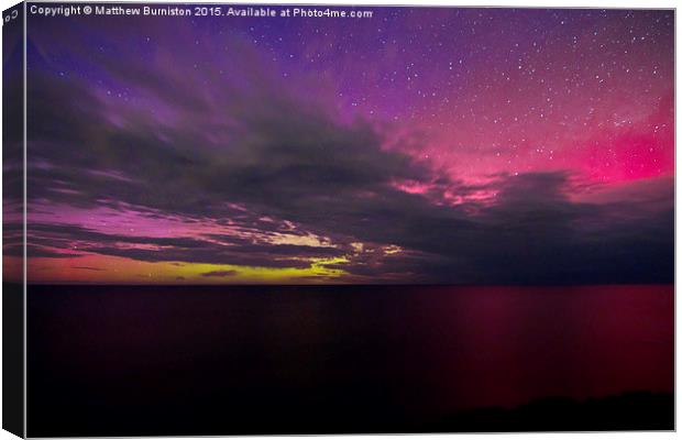 Aurora  australis the southern lights Canvas Print by Matthew Burniston