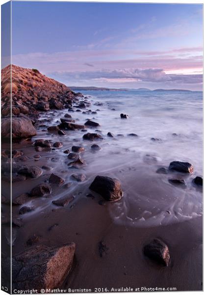 Tasmanian coast  Canvas Print by Matthew Burniston