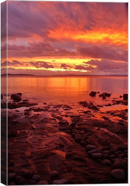 Red Sky at Night Canvas Print by Matthew Burniston