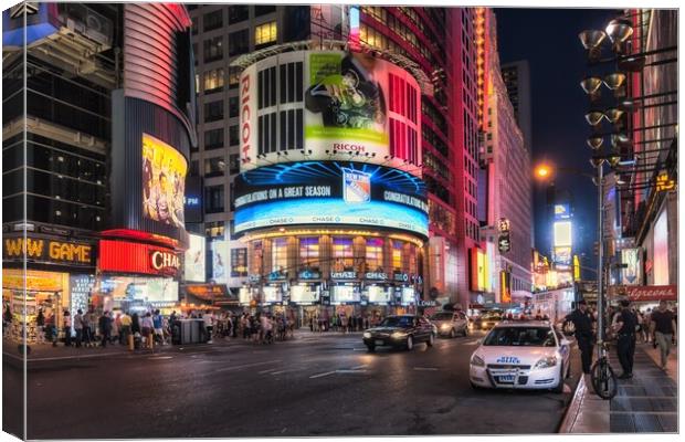 Times Square NYC Canvas Print by Alan Matkin