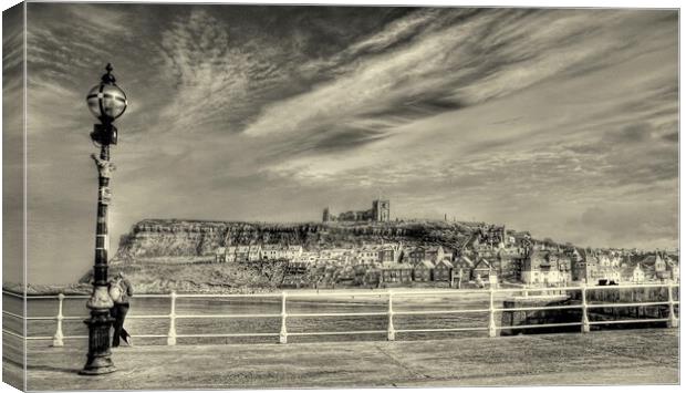 Whitby Harbour Canvas Print by Alan Matkin