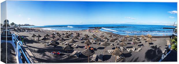 Las Americas Beach Tenerife Canvas Print by David Shackle