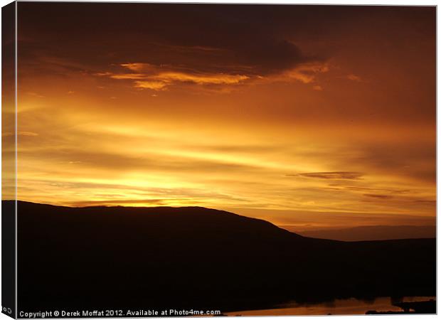 Sunset Canvas Print by Derek Moffat Canvas & Prints