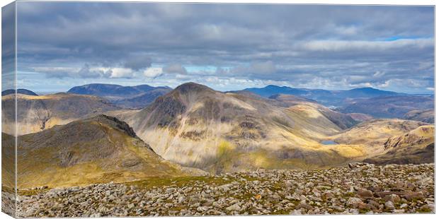View from Scafell Pike Canvas Print by Gary Finnigan