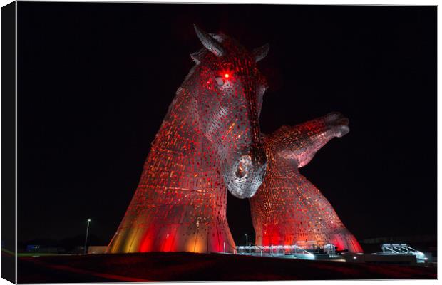 Kelpies Canvas Print by Gary Finnigan