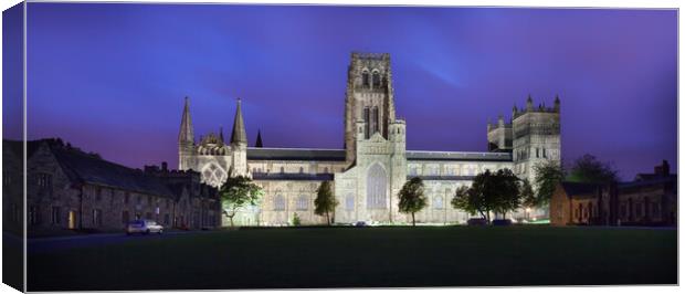 Durham cathedral by night Canvas Print by Gary Finnigan