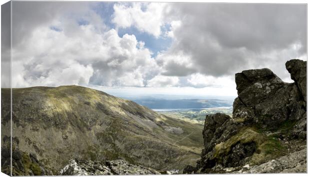 The Old Man of Coniston Canvas Print by Gary Finnigan