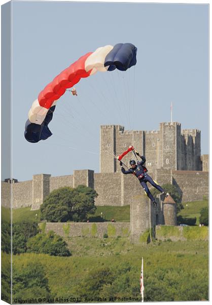 Dover Parachute Display Canvas Print by Paul Amos