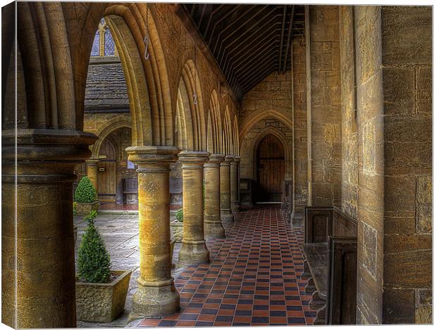 Almshouse Canvas Print by Dave Reed