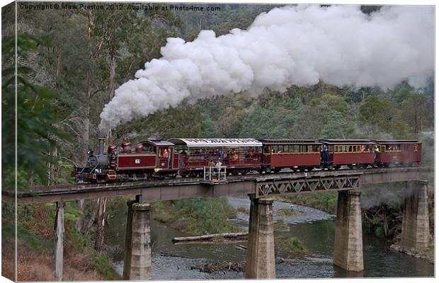 NA Returns to Walhalla Goldfield Railway Canvas Print by Mark Preston