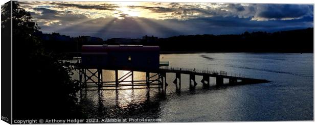 Tenby Lifeboat station Canvas Print by Anthony Hedger
