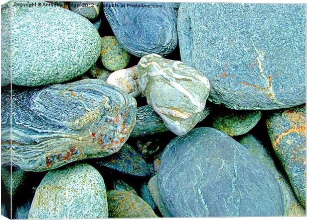 Pebbles Canvas Print by Anthony Hedger