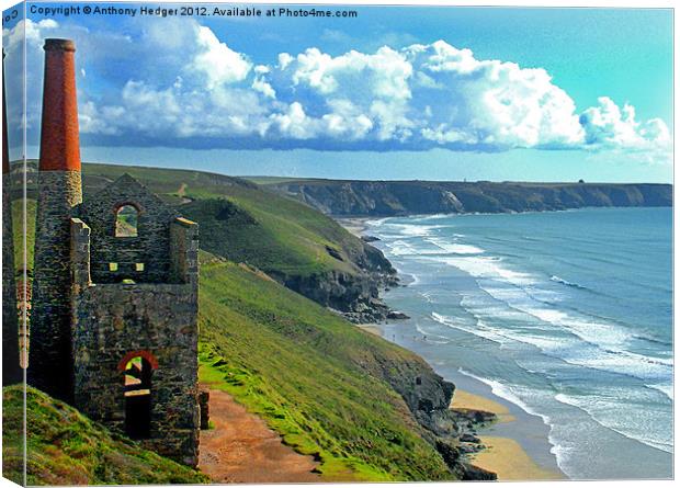 Wheal Coates Mine Canvas Print by Anthony Hedger