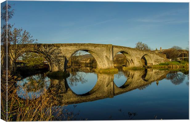 Seeing Double at Stirling Bridge Canvas Print by Mike Dow