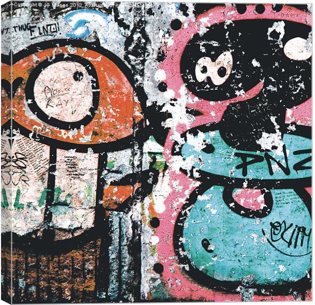 Berlin Wall Number 6 Canvas Print by JG Mango
