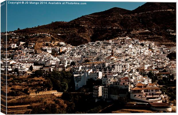  The town and municipality of Competa Canvas Print by JG Mango