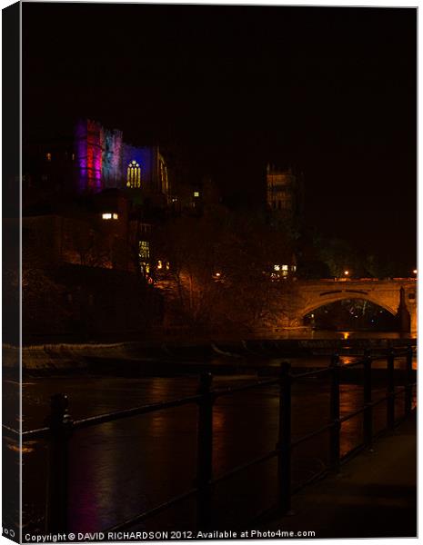 Durham Lumiere Canvas Print by DAVID RICHARDSON