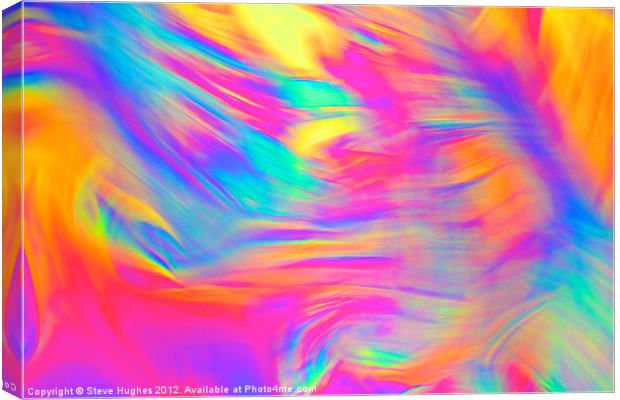 Multicoloured Soap Blur abstract Canvas Print by Steve Hughes