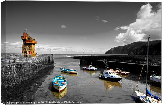Isolations in Lynmouth North Devon Canvas Print by Steve Hughes