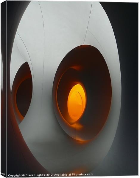 Orange inside Colourscape Canvas Print by Steve Hughes