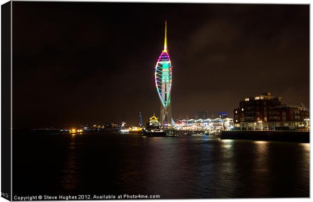Spinnaker Tower Portsmouth Canvas Print by Steve Hughes