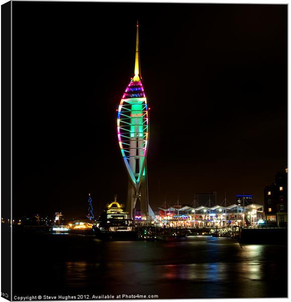 Spinnaker Tower Portsmouth Harbour Canvas Print by Steve Hughes