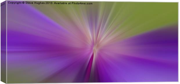 Clematis flower blur Canvas Print by Steve Hughes