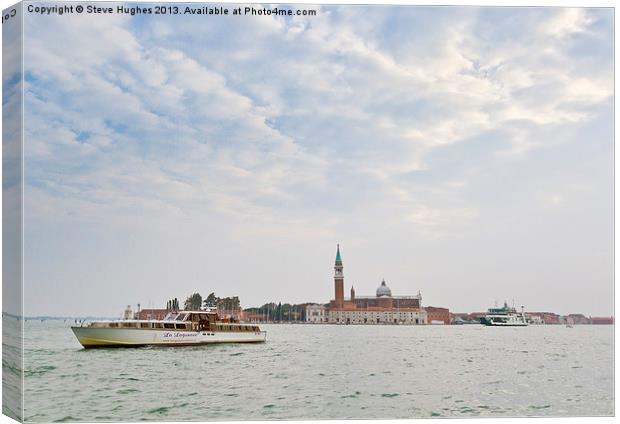 Returning from Murano Canvas Print by Steve Hughes