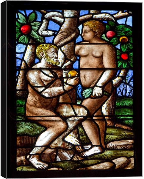 Adam and Eve at Duomo Canvas Print by Steve Hughes