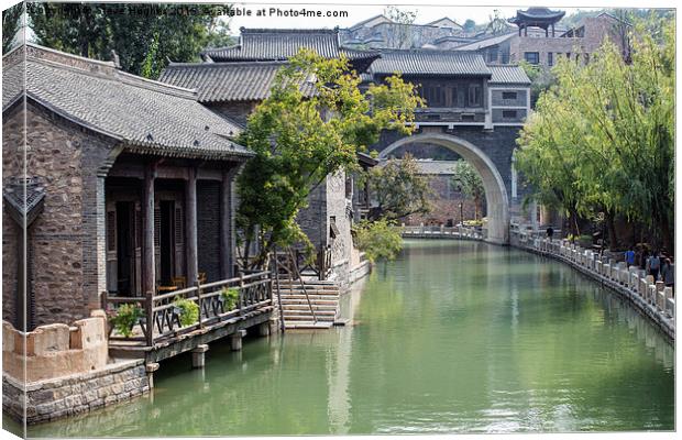 Rural Chinese architecture Canvas Print by Steve Hughes