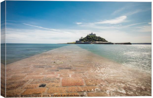 St Michaels Mount Canvas Print by Steve Hughes