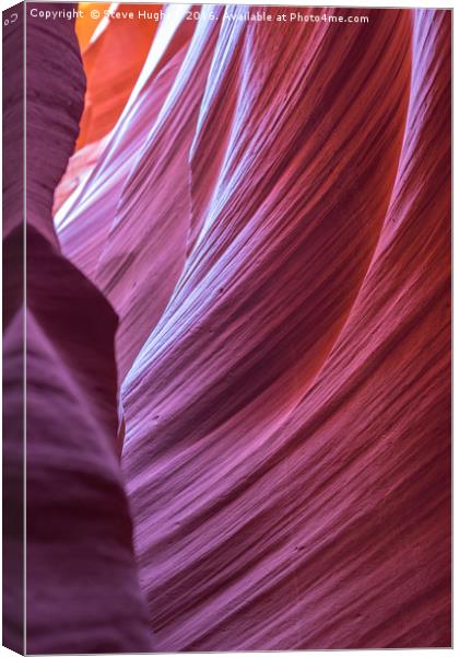 Colourful rocks of Lower Antelope Canyon Canvas Print by Steve Hughes