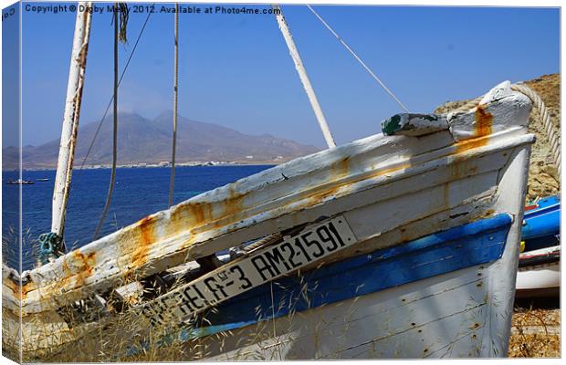 Old Boat in La Isleta Canvas Print by Digby Merry