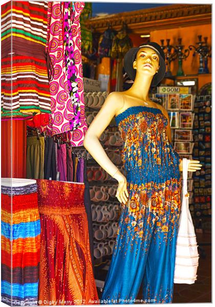 Mannequin in Granada 2 Canvas Print by Digby Merry
