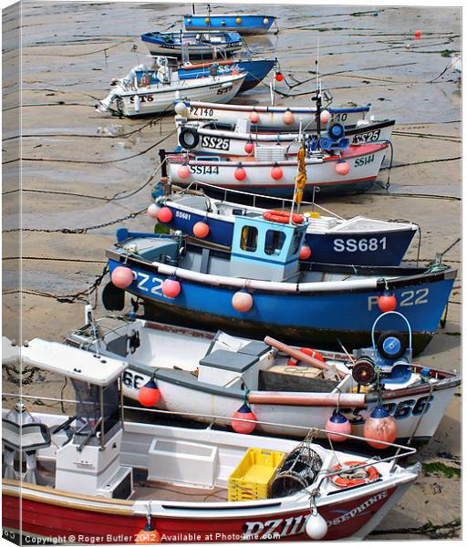 Waiting for the Tide Canvas Print by Roger Butler
