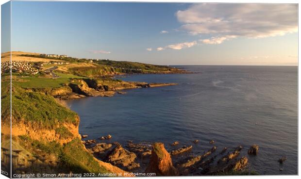 Bovisand Bay, Plymouth, Devon Canvas Print by Simon Armstrong