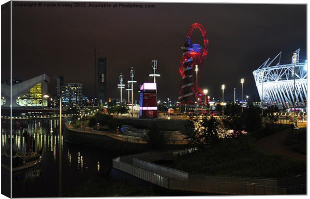 Olympic park 2012 Night Canvas Print by cairis hickey
