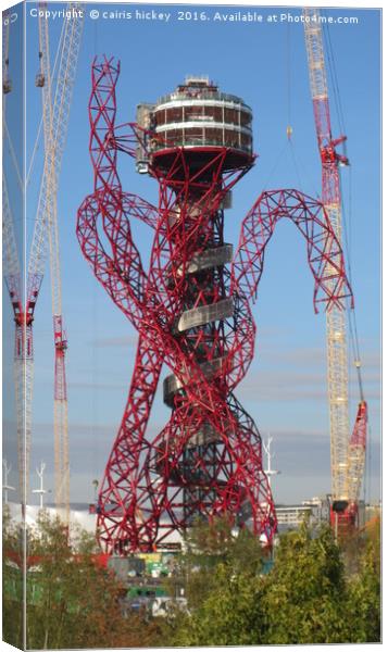 Arcelormittal orbit construction Canvas Print by cairis hickey