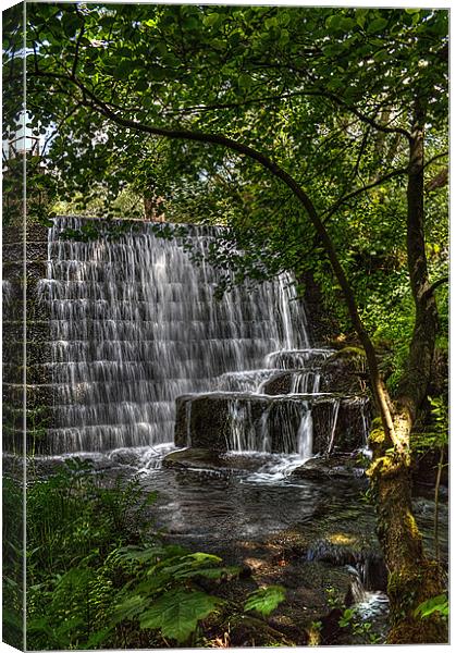 Lumsdale Falls Canvas Print by Alison Streets
