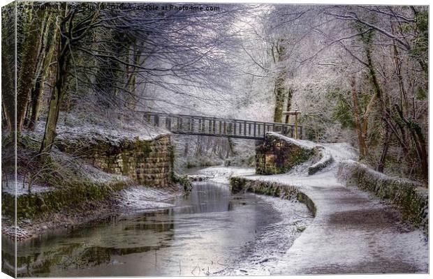  The Bridge to Holloway Canvas Print by Alison Streets