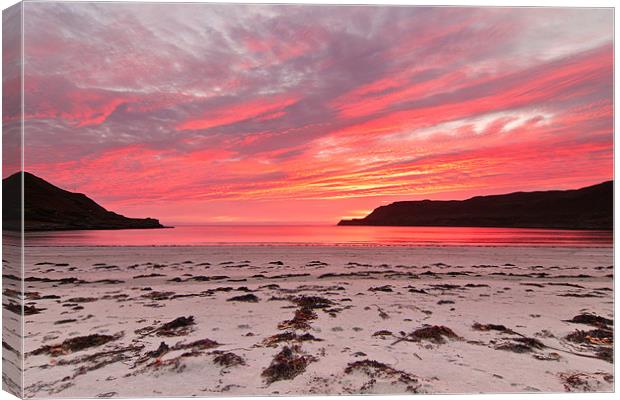 Calgary Bay Sunset Canvas Print by George Cox