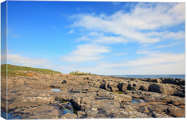 Dunstanburgh Castle from Craster Canvas Print by George Cox