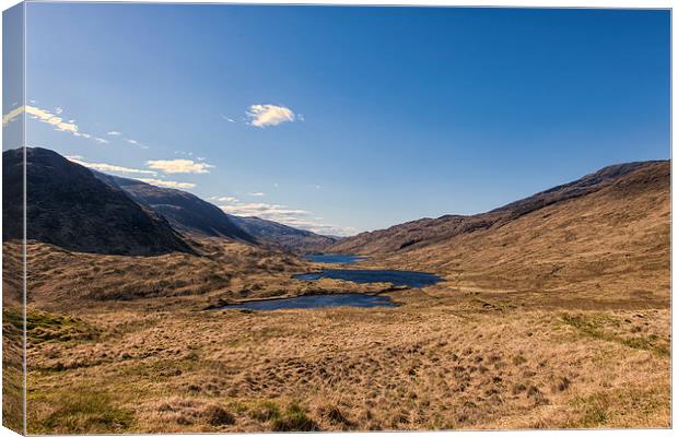  Three Lochs Mull Canvas Print by George Cox