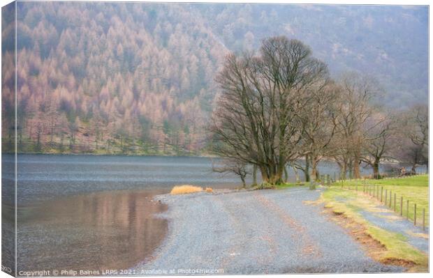 Lakeside at Buttermere Canvas Print by Philip Baines
