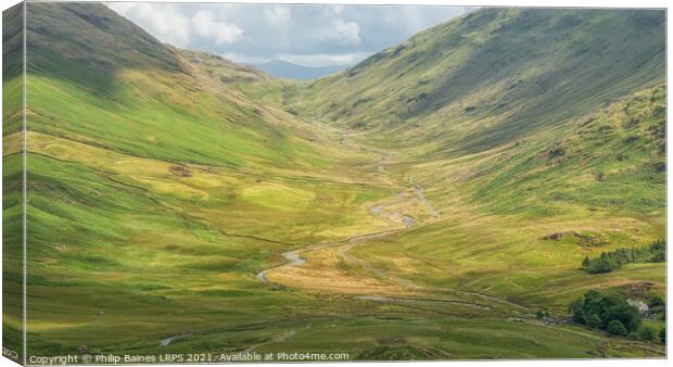Wrynose Pass Canvas Print by Philip Baines