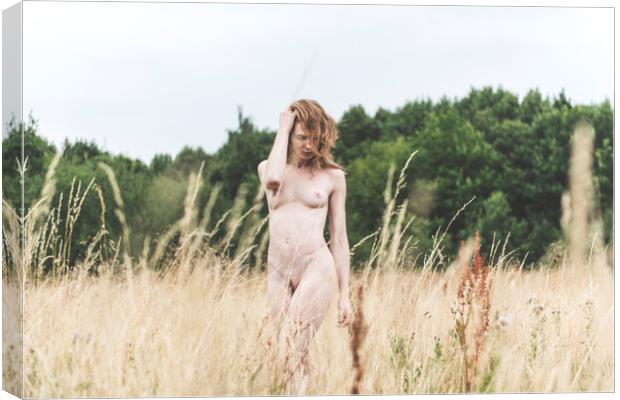 Hiraeth 037 Suzzi - Landscape Art Nude  Canvas Print by Henry Clayton